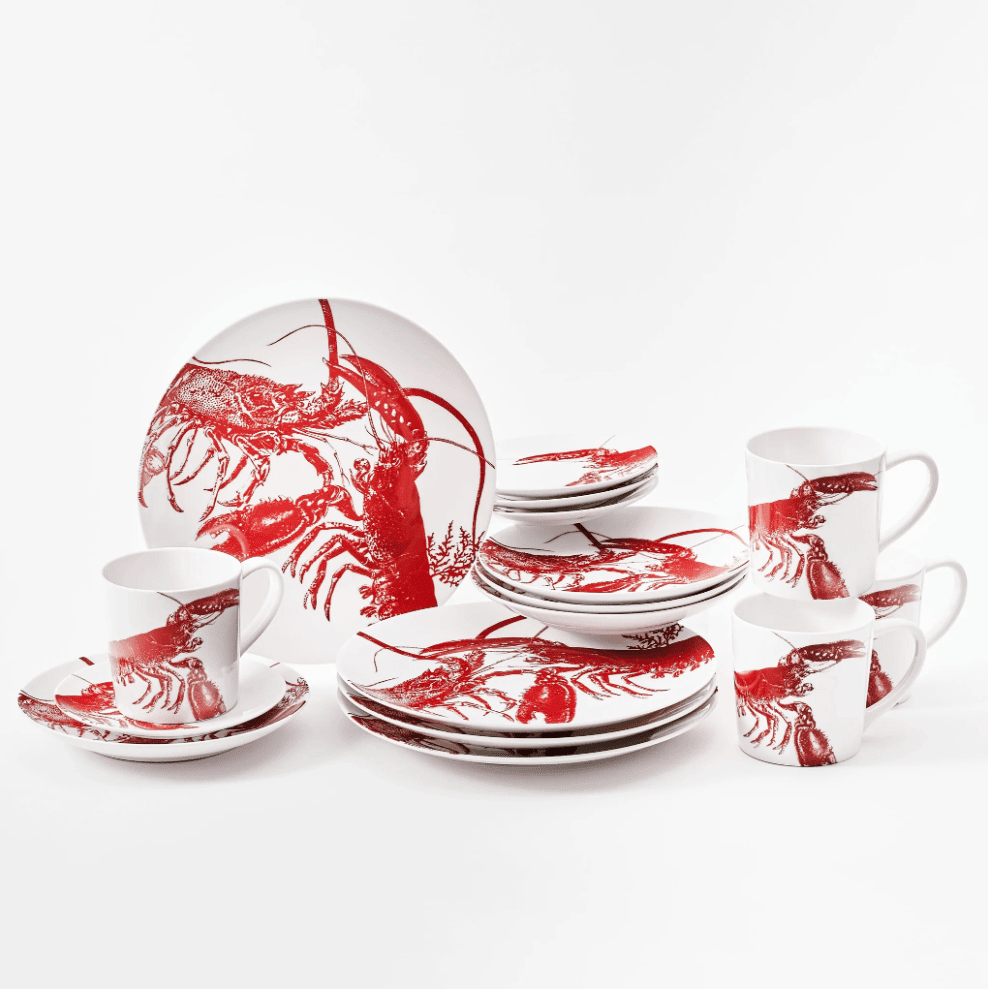 Red Lobster Dinnerware & Serving Pieces Dishes La Vie Bien Red Lobster Dinnerware & Serving Pieces