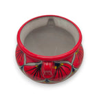 Red Peacock Talavera Planter | Hand-Painted Mexican Pot Talavera Flower Pot La Vie Bien Red Peacock Talavera Planter | Hand-Painted Mexican Pot