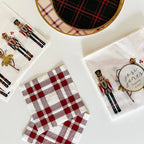 Red Plaid Small Disposable Paper Napkins (16pcs) Small Napkins La Vie Bien Red Plaid Small Disposable Paper Napkins (16pcs)