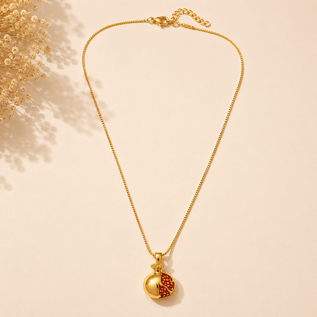 Red Pomegranate Necklace 2 Necklaces La Vie Bien Red Pomegranate Necklace 2