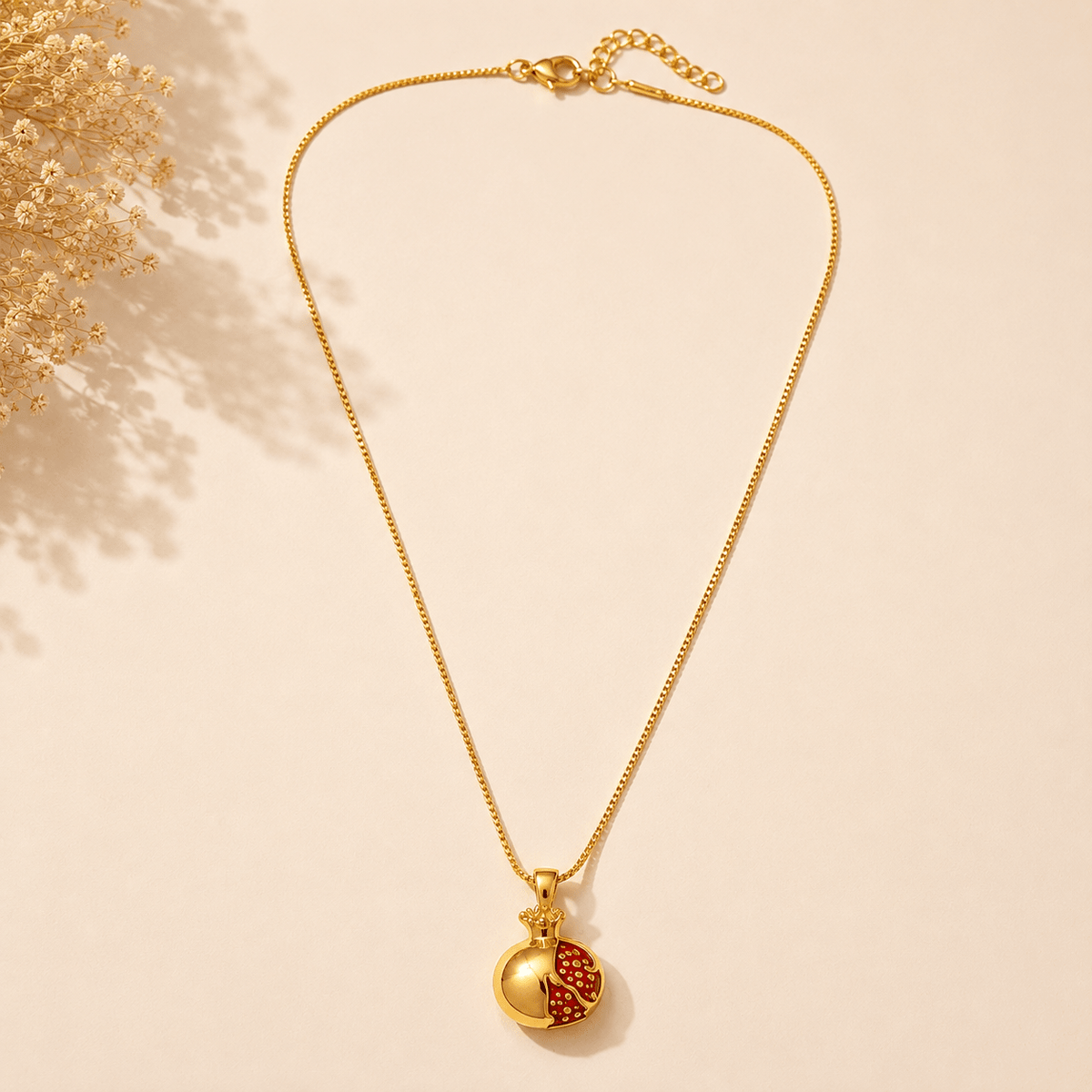 Red Pomegranate Necklace 2 Necklaces La Vie Bien Red Pomegranate Necklace 2