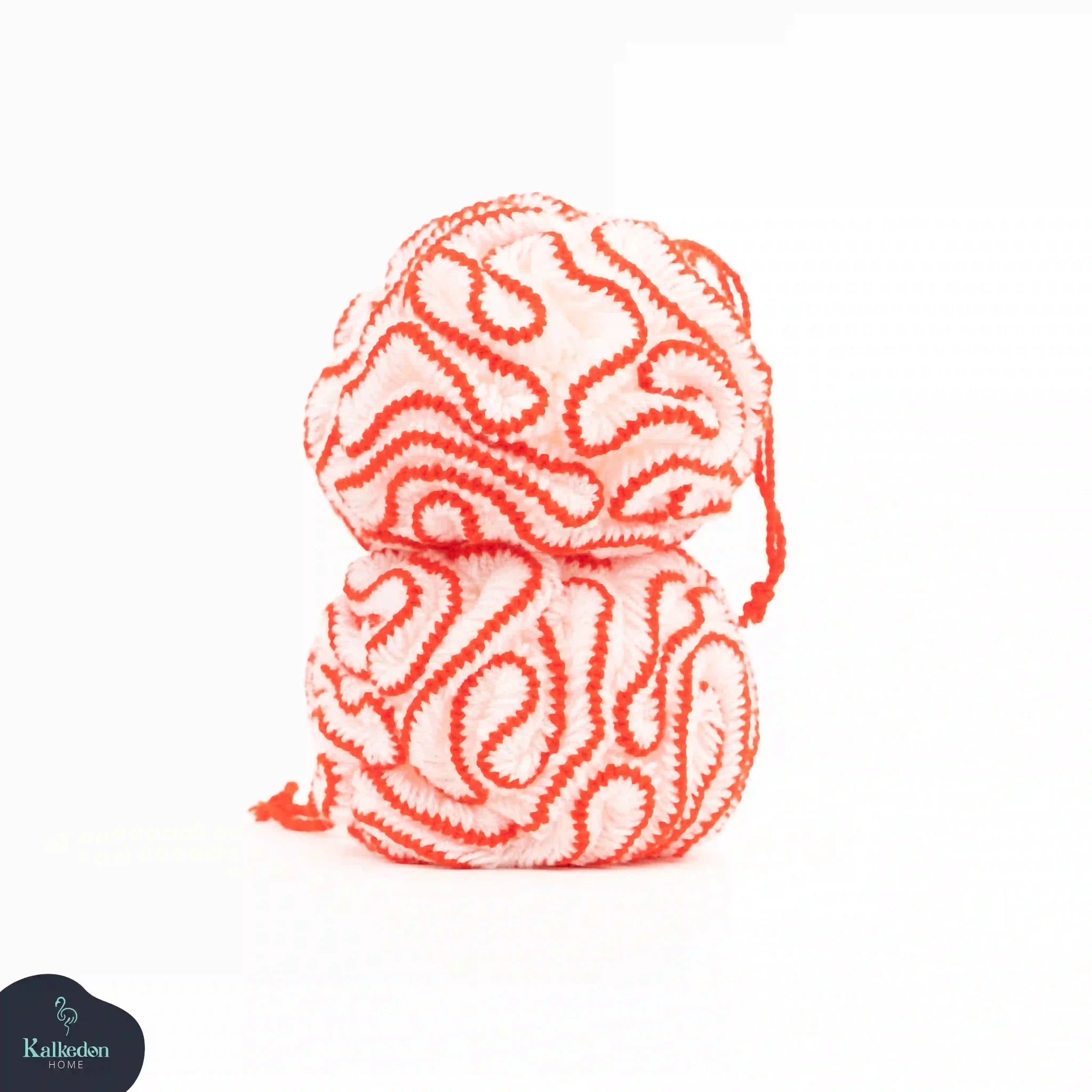 Organic Cotton Shower Pouf by Kalkedon Towels