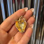 Red Strawberry Brooch | 1.4" Pin in Metal Alloy with Gold Finish Brooches & Lapel Pins La Vie Bien Red Strawberry Brooch | 1.4" Pin in Metal Alloy with Gold Finish