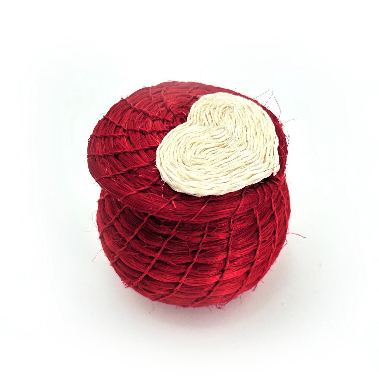 Red Tiny Basket with Love Heart La Vie Bien Red Tiny Basket with Love Heart