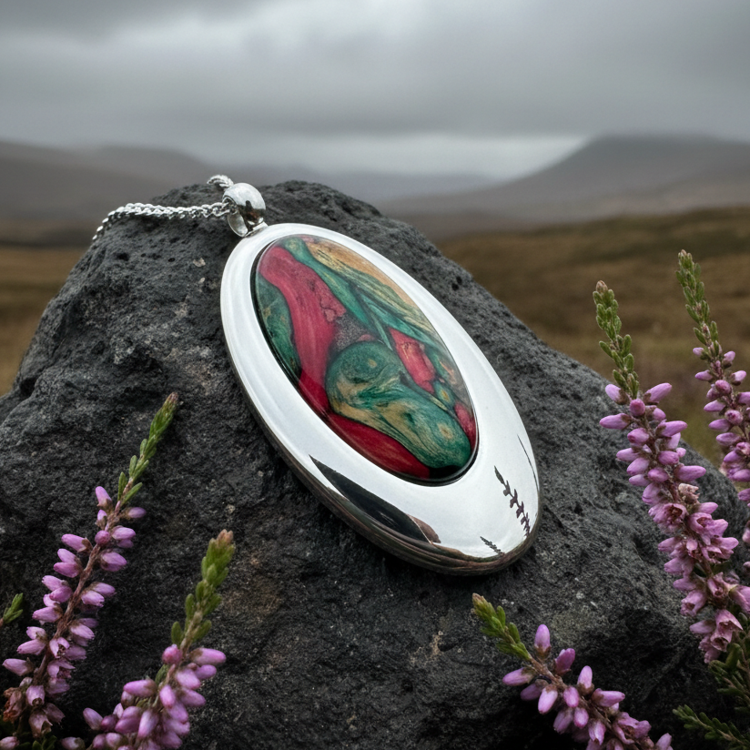 Scottish Highlands Heathergems Necklace - Handmade in Scotland