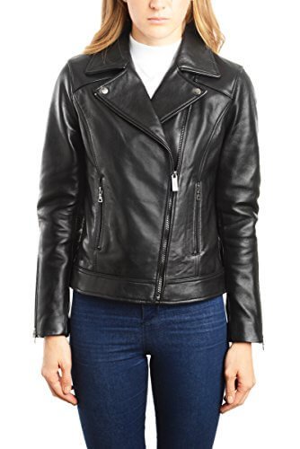 REED EST. 1950 Women's Jacket Genuine Lambskin Leather Biker Fashion Coat - Imported Apparel La Vie Bien REED EST. 1950 Women's Jacket Genuine Lambskin Leather Biker Fashion Coat - Imported
