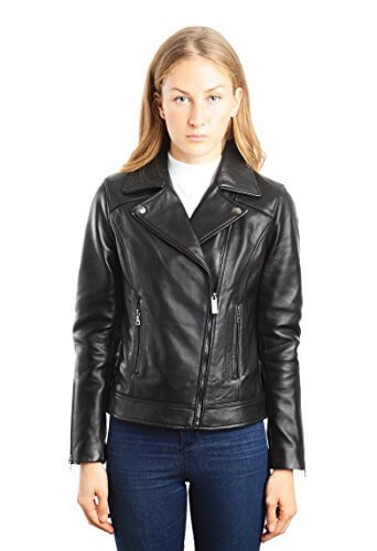 REED EST. 1950 Women's Jacket Genuine Lambskin Leather Biker Fashion Coat - Imported Apparel La Vie Bien REED EST. 1950 Women's Jacket Genuine Lambskin Leather Biker Fashion Coat - Imported