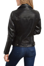 REED EST. 1950 Women's Jacket Genuine Lambskin Leather Biker Fashion Coat - Imported Apparel La Vie Bien REED EST. 1950 Women's Jacket Genuine Lambskin Leather Biker Fashion Coat - Imported