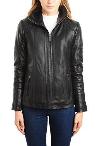 REED EST. 1950 Women's Jacket Genuine Lambskin Leather Stand UP Collar Winners Coat - Imported Apparel La Vie Bien REED EST. 1950 Women's Jacket Genuine Lambskin Leather Stand UP Collar Winners Coat - Imported