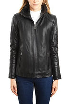 REED EST. 1950 Women's Jacket Genuine Lambskin Leather Stand UP Collar Winners Coat - Imported Apparel La Vie Bien REED EST. 1950 Women's Jacket Genuine Lambskin Leather Stand UP Collar Winners Coat - Imported