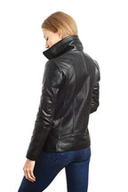 REED EST. 1950 Women's Jacket Genuine Lambskin Leather Stand UP Collar Winners Coat - Imported Apparel La Vie Bien REED EST. 1950 Women's Jacket Genuine Lambskin Leather Stand UP Collar Winners Coat - Imported