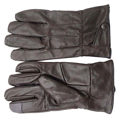 Reed Men's Genuine Leather Warm Lined Driving Gloves - Touchscreen Texting Compatible - Imported Apparel La Vie Bien Reed Men's Genuine Leather Warm Lined Driving Gloves - Touchscreen Texting Compatible - Imported