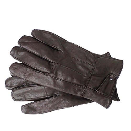 Reed Men's Genuine Leather Warm Lined Driving Gloves - Touchscreen Texting Compatible - Imported Apparel La Vie Bien Reed Men's Genuine Leather Warm Lined Driving Gloves - Touchscreen Texting Compatible - Imported