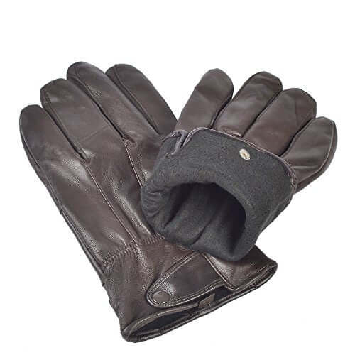 Reed Men's Genuine Leather Warm Lined Driving Gloves - Touchscreen Texting Compatible - Imported Apparel La Vie Bien Reed Men's Genuine Leather Warm Lined Driving Gloves - Touchscreen Texting Compatible - Imported