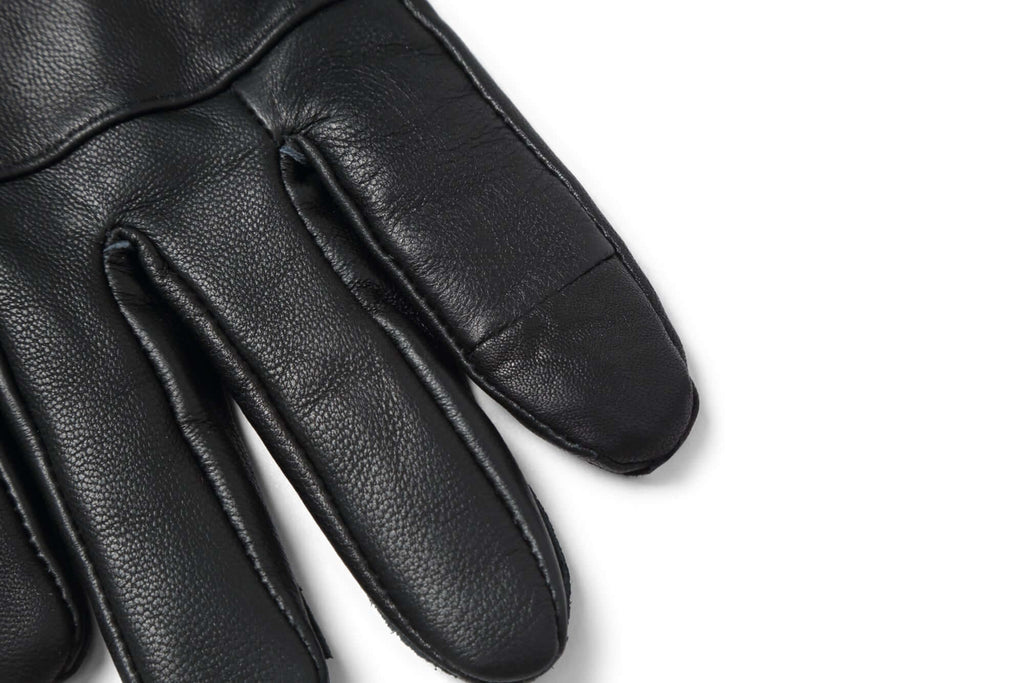 Reed Men's Genuine Leather Warm Lined Driving Gloves - Touchscreen Texting Compatible - Imported Apparel La Vie Bien Reed Men's Genuine Leather Warm Lined Driving Gloves - Touchscreen Texting Compatible - Imported