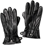 Reed Men's Genuine Leather Warm Lined Driving Gloves - Touchscreen Texting Compatible - Imported Apparel La Vie Bien Reed Men's Genuine Leather Warm Lined Driving Gloves - Touchscreen Texting Compatible - Imported