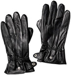 Reed Men's Genuine Leather Warm Lined Driving Gloves - Touchscreen Texting Compatible - Imported Apparel La Vie Bien Reed Men's Genuine Leather Warm Lined Driving Gloves - Touchscreen Texting Compatible - Imported