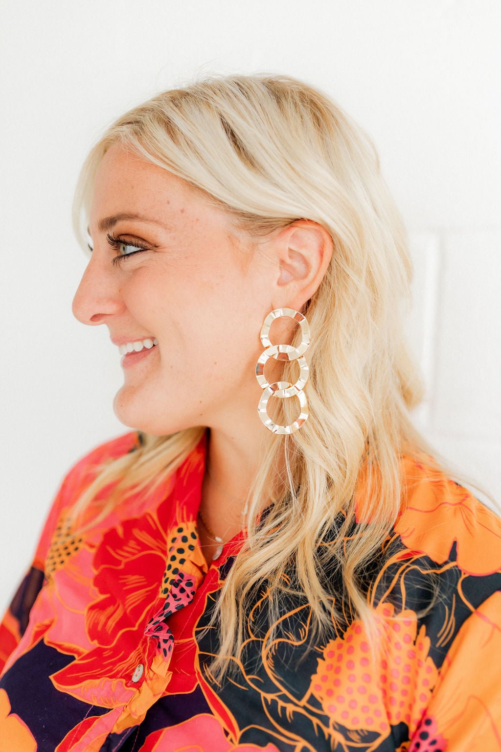 Reese Statement Earrings - Gold