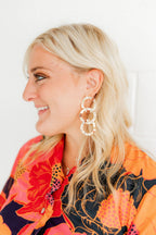 Reese Statement Earrings - Gold