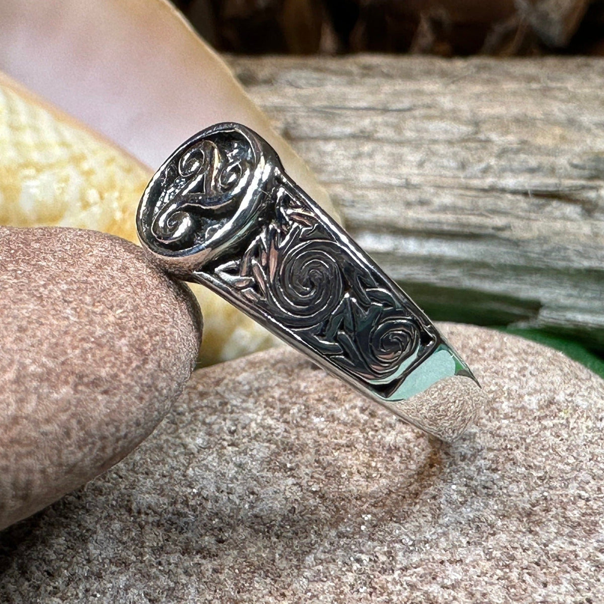 Reeve Celtic Triple Spiral Ring Ring La Vie Bien Reeve Celtic Triple Spiral Ring