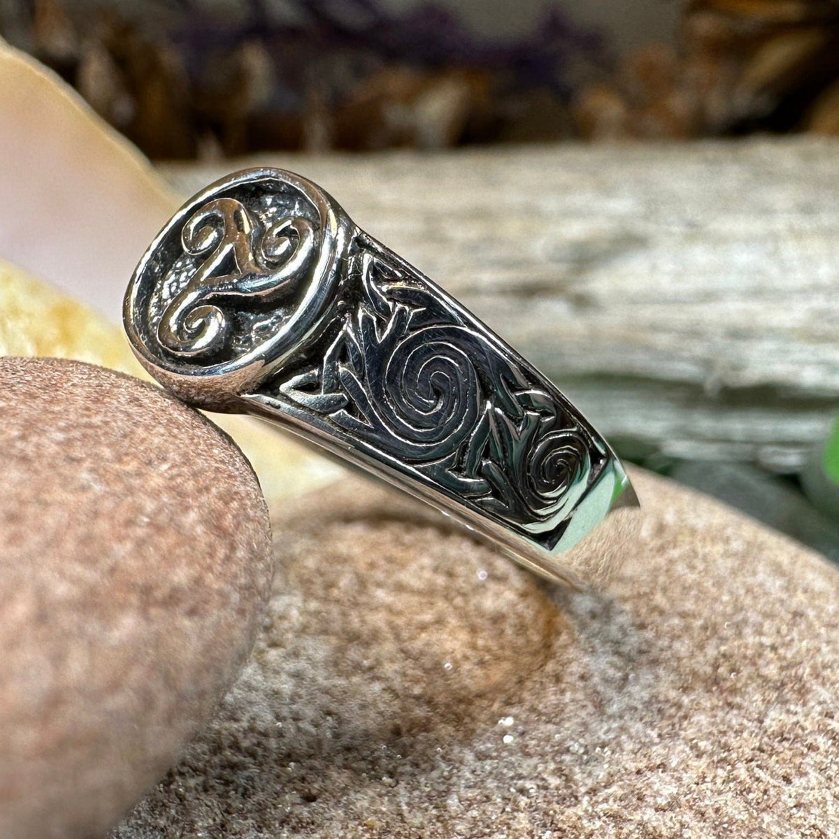Reeve Celtic Triple Spiral Ring Ring La Vie Bien Reeve Celtic Triple Spiral Ring