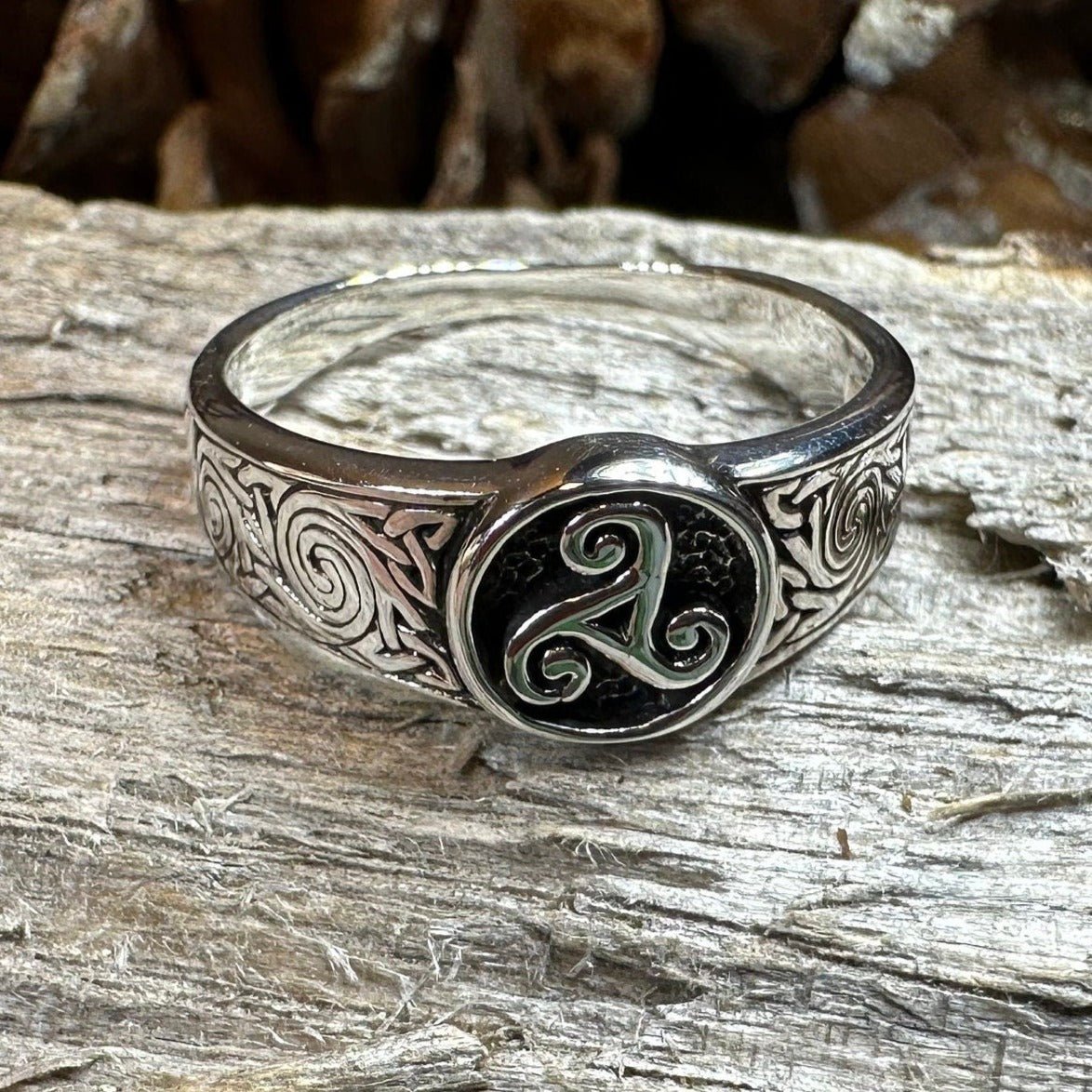 Reeve Celtic Triple Spiral Ring Ring La Vie Bien Reeve Celtic Triple Spiral Ring