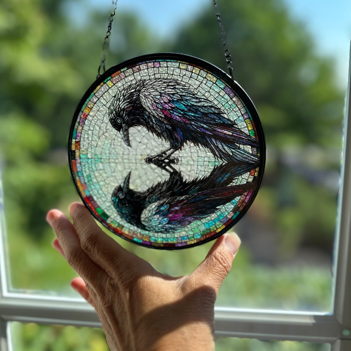 Reflections Raven Suncatcher Gifts La Vie Bien Reflections Raven Suncatcher