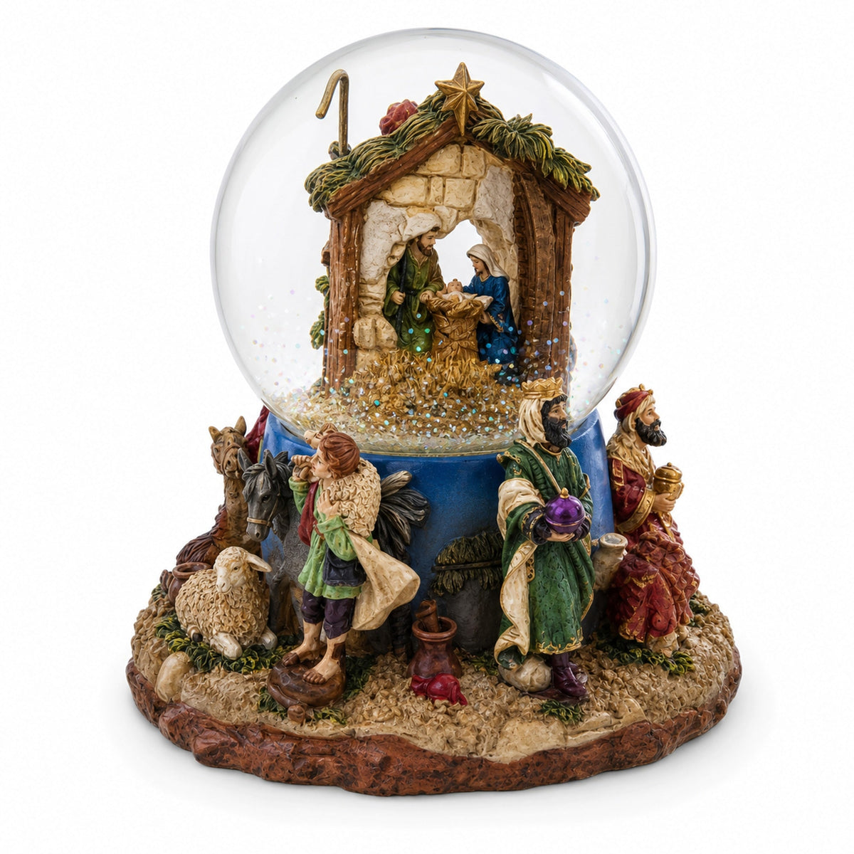 Regal Gift Bearers Nativity Scene Musical Water Snow Globe Snow Globes > Religious > Nativity La Vie Bien Regal Gift Bearers Nativity Scene Musical Water Snow Globe