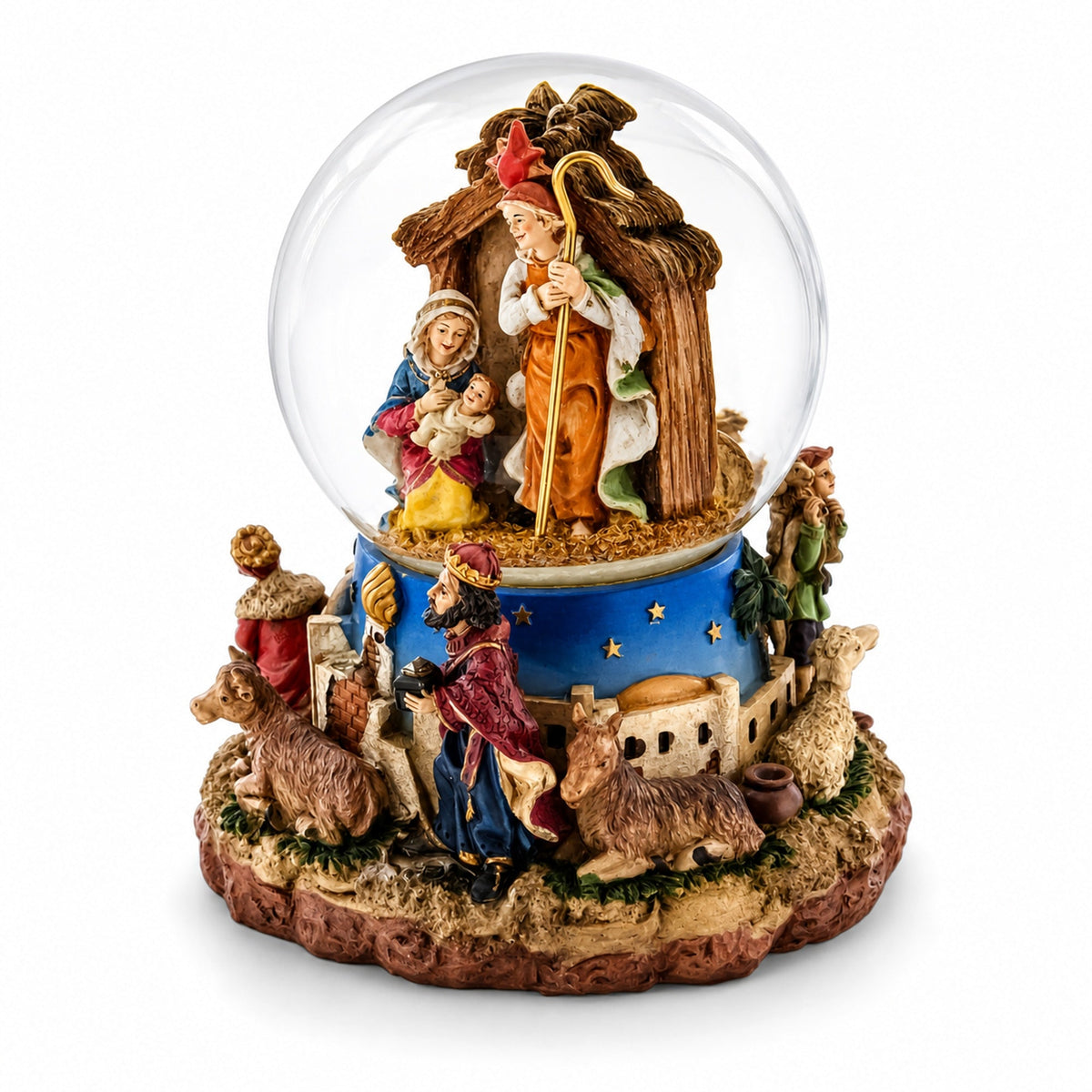 Regal Gift Bearers Nativity Scene Musical Water Snow Globe Snow Globes > Religious > Nativity La Vie Bien Regal Gift Bearers Nativity Scene Musical Water Snow Globe