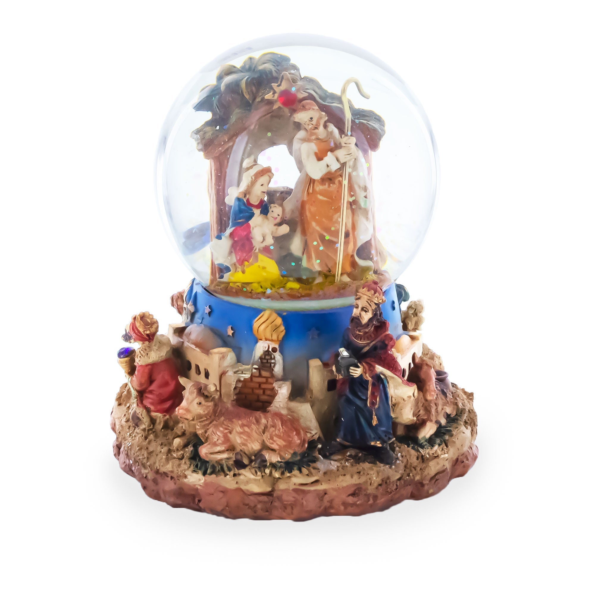 Regal Gift Bearers Nativity Scene Musical Water Snow Globe Snow Globes > Religious > Nativity La Vie Bien Regal Gift Bearers Nativity Scene Musical Water Snow Globe