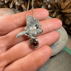Regal Owl Necklace in Sterling Silver Pendant La Vie Bien Regal Owl Necklace in Sterling Silver