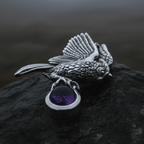 Regal Owl Necklace in Sterling Silver Pendant La Vie Bien Regal Owl Necklace in Sterling Silver