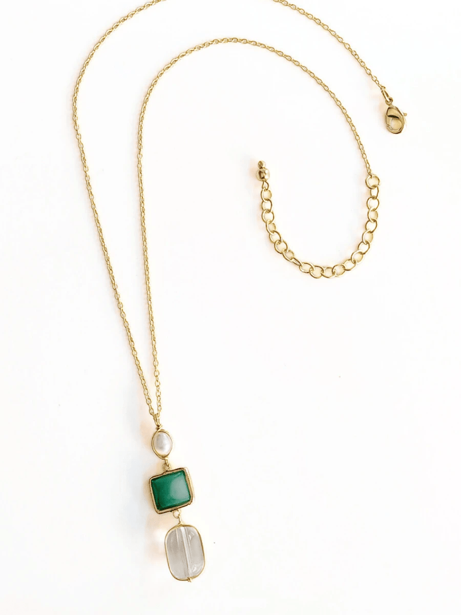 Regency Drop Pendant Necklace by Fair Anita