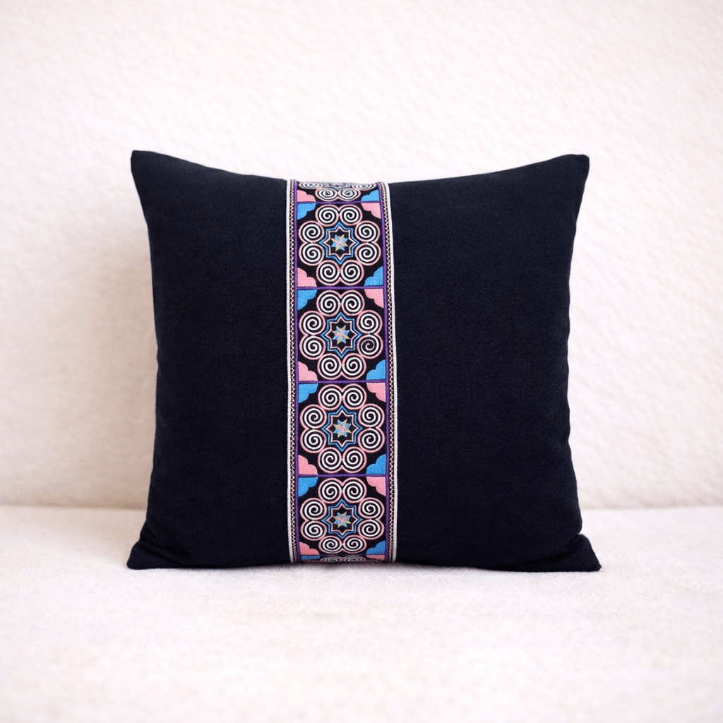 Reina Embroidered Pillow Cover - Thailand Decor La Vie Bien Reina Embroidered Pillow Cover - Thailand