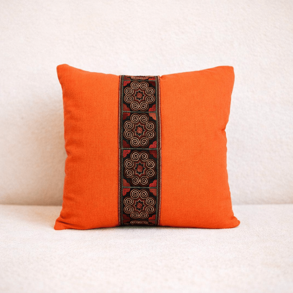 Reina Embroidered Pillow Cover - Thailand Decor La Vie Bien Reina Embroidered Pillow Cover - Thailand
