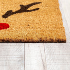 Reindeer Christmas Doormat by Nickel Designs Custom Doormats