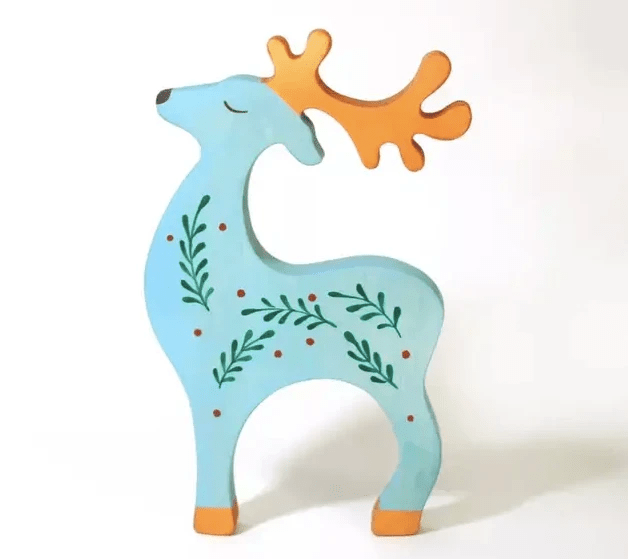 Reindeer Figurine Toy by PoppyBabyCo
