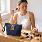 Ren Canvas Makeup Bags, Cosmetic and Toiletry Pouch Pouches La Vie Bien Ren Canvas Makeup Bags, Cosmetic and Toiletry Pouch