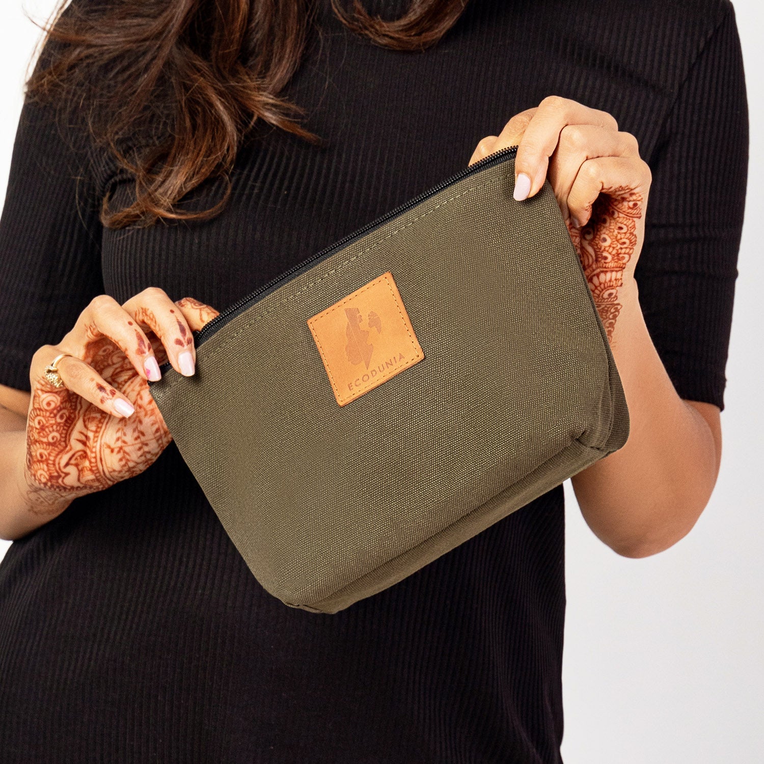Ren Canvas Makeup Bags, Cosmetic and Toiletry Pouch Pouches La Vie Bien Ren Canvas Makeup Bags, Cosmetic and Toiletry Pouch