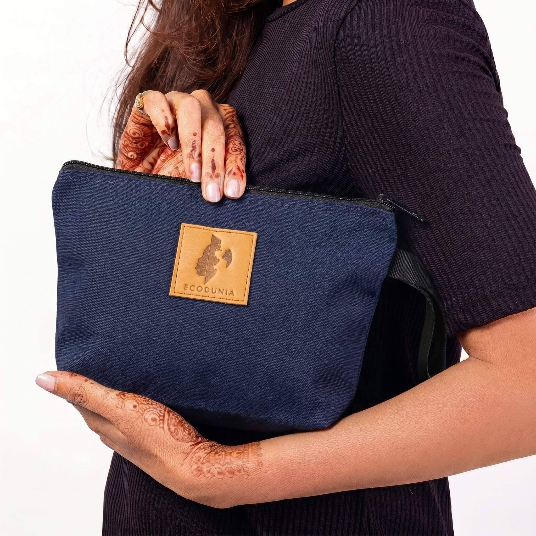 Ren Canvas Makeup Bags, Cosmetic and Toiletry Pouch Pouches La Vie Bien Ren Canvas Makeup Bags, Cosmetic and Toiletry Pouch
