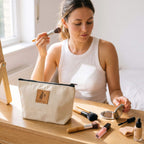 Ren Canvas Makeup Bags, Cosmetic and Toiletry Pouch Pouches La Vie Bien Ren Canvas Makeup Bags, Cosmetic and Toiletry Pouch