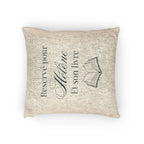 Réservé pour (nom) et son livre Woven Pillow, Book Lover Cross-Stitch Design by Printify