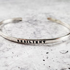 RESILIENT Skinny Cuff Bracelet Bracelets La Vie Bien RESILIENT Skinny Cuff Bracelet