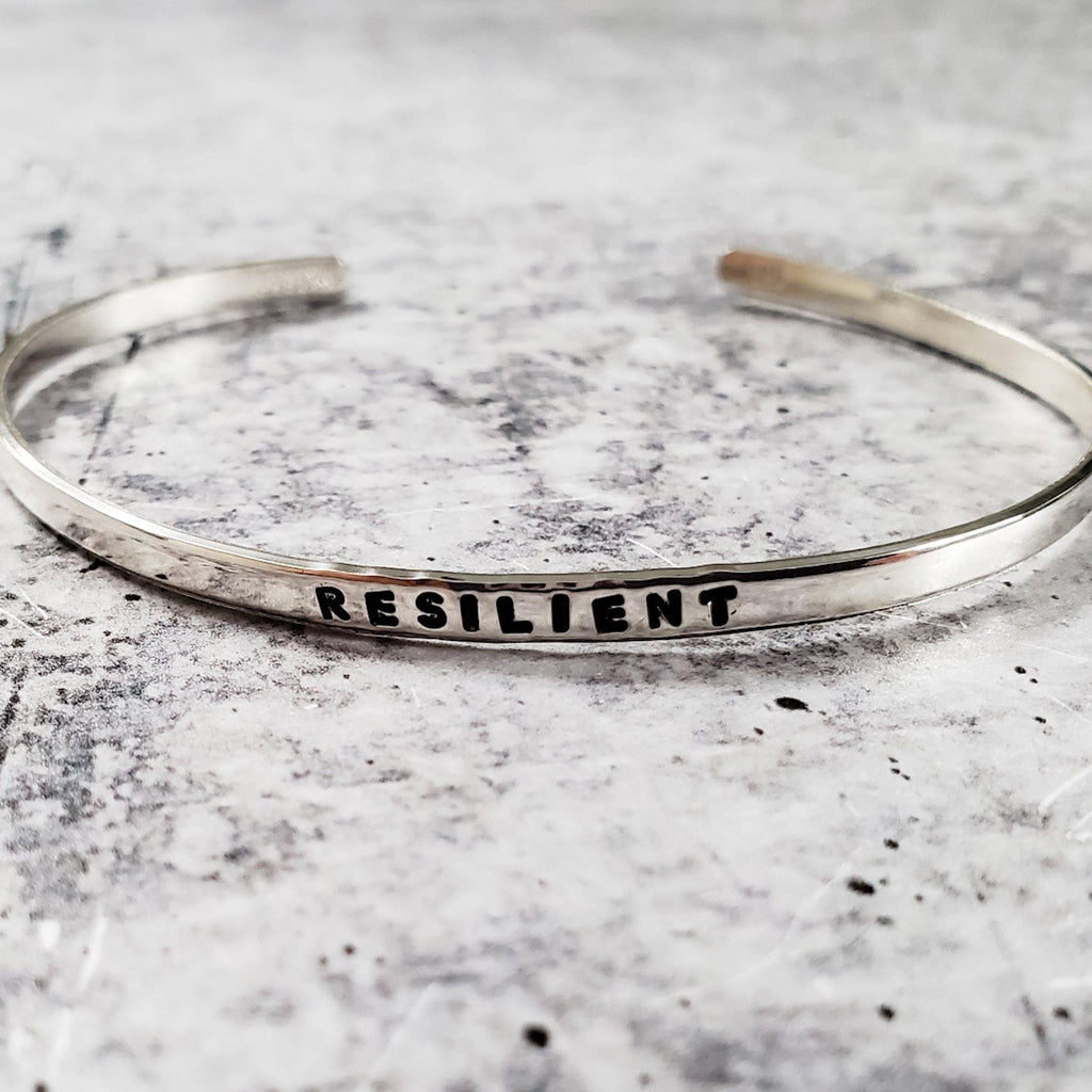 RESILIENT Skinny Cuff Bracelet Bracelets La Vie Bien RESILIENT Skinny Cuff Bracelet