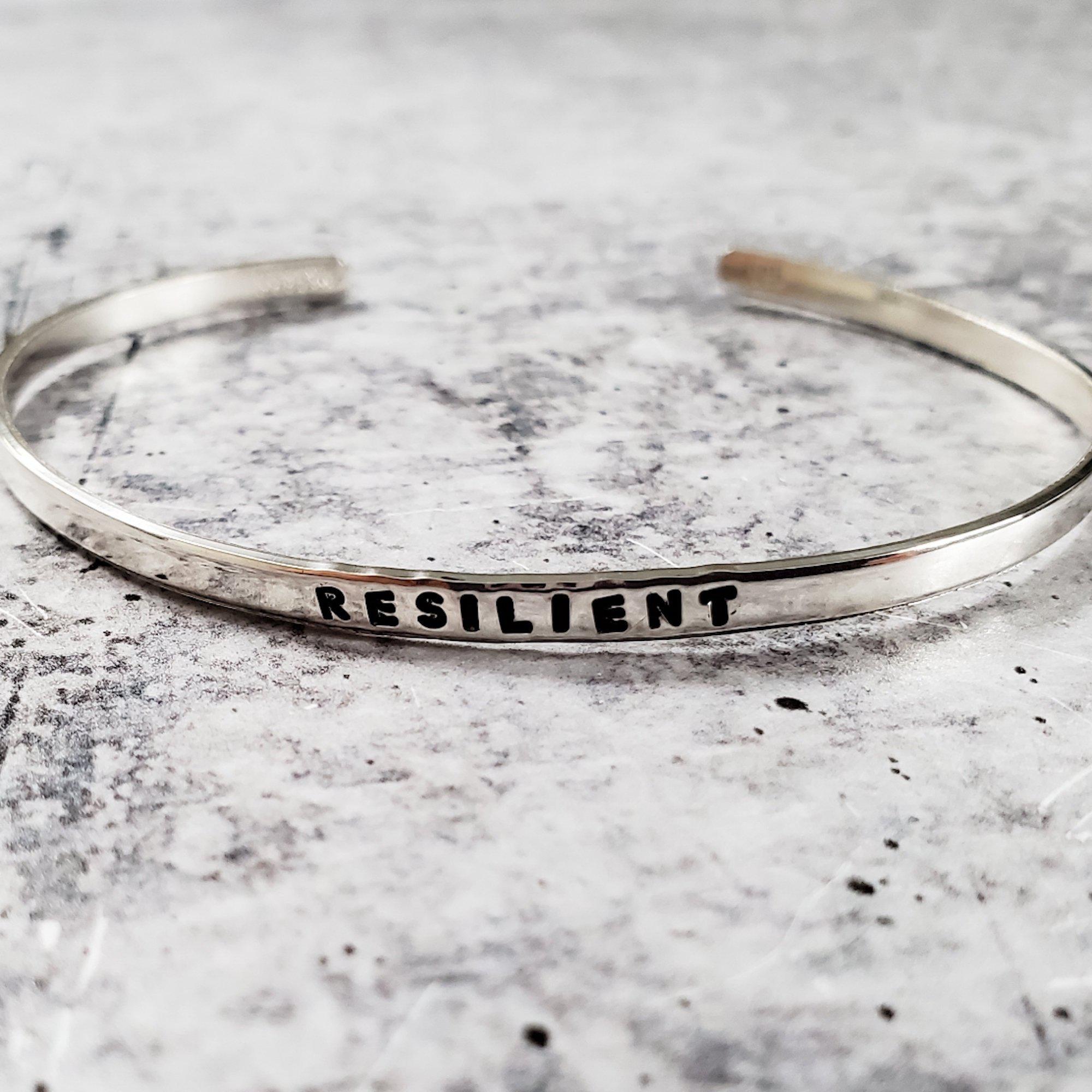RESILIENT Skinny Cuff Bracelet Bracelets La Vie Bien RESILIENT Skinny Cuff Bracelet