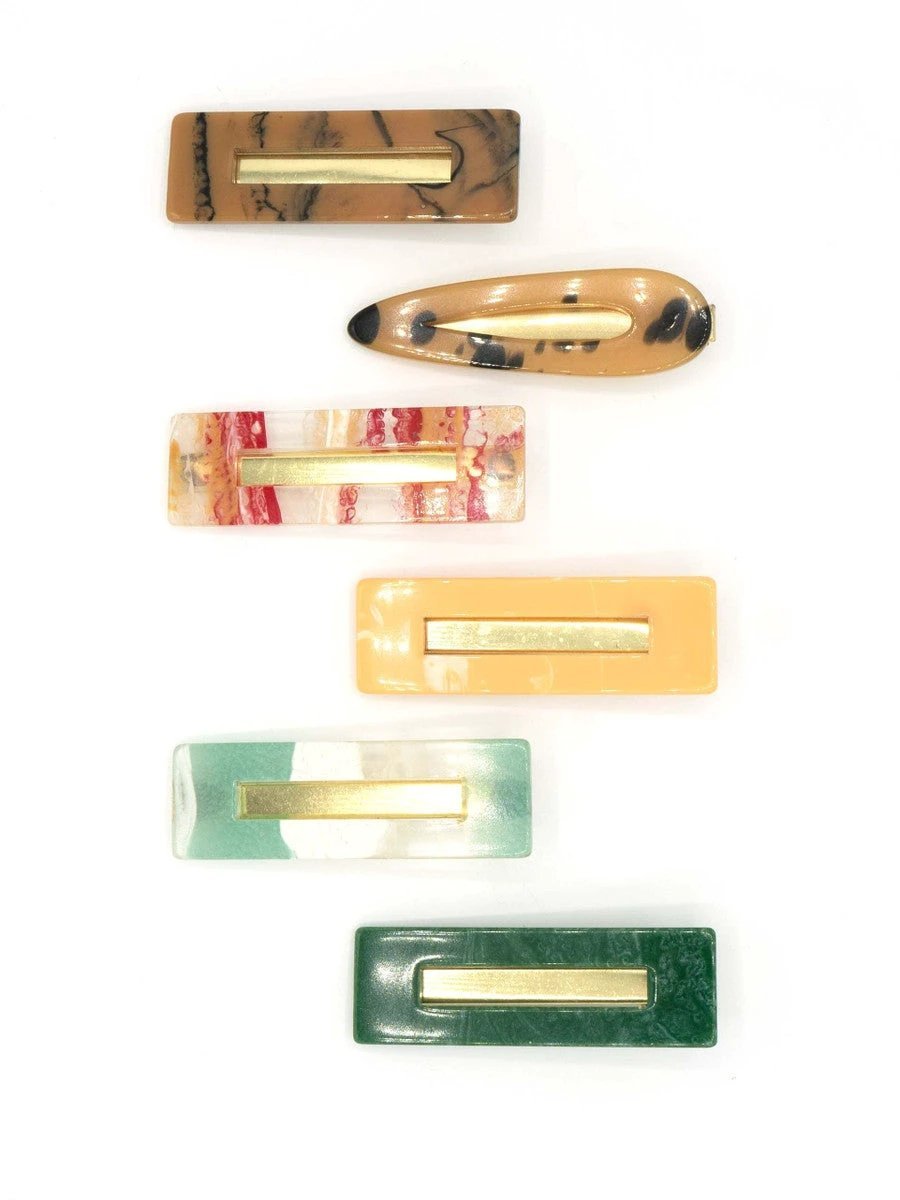 Resin Hair Clips by Fair Anita