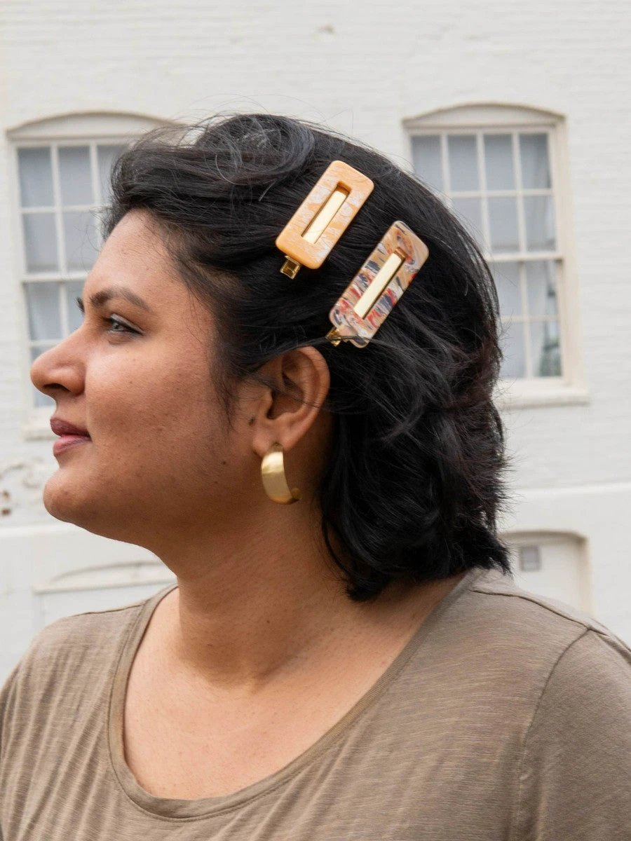 Resin Hair Clips by Fair Anita