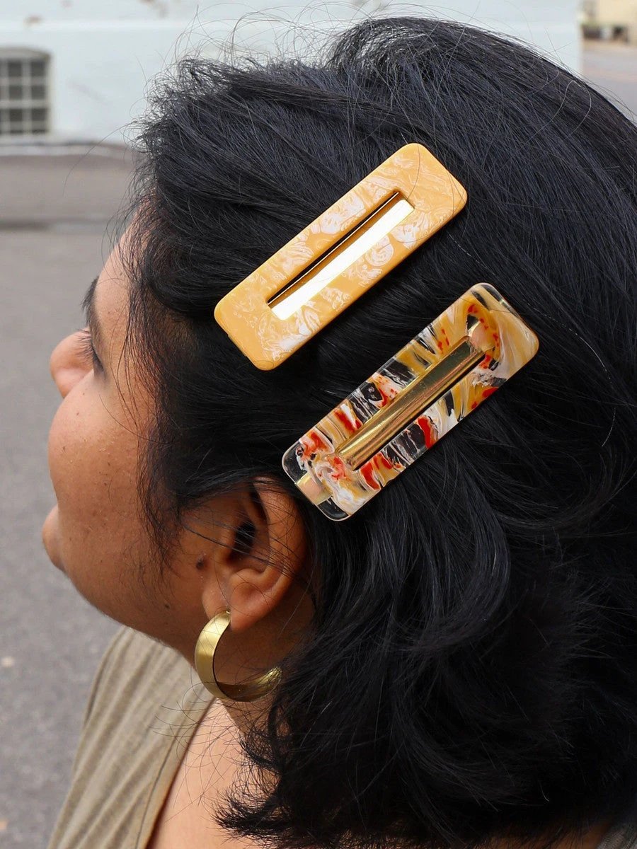 Resin Hair Clips by Fair Anita