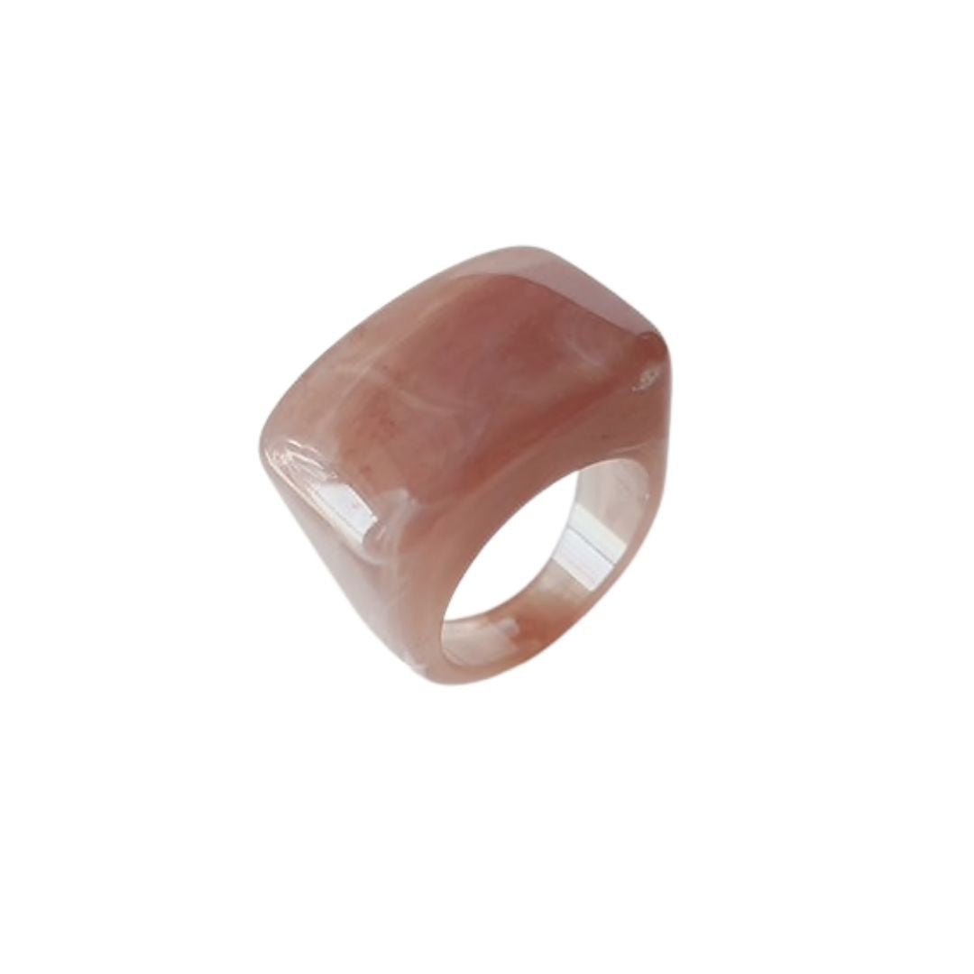 Resin Swirl Statement Ring (7 Colorways) Jewelry La Vie Bien Resin Swirl Statement Ring (7 Colorways)