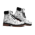 RESIST faux Leather Lightweight black and white boots